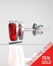 Designer Diamond Earings: 20-251-W-Red